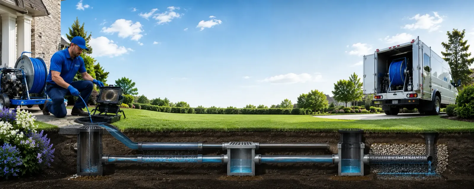 Outdoor drain cleaning information for Kingston, OH